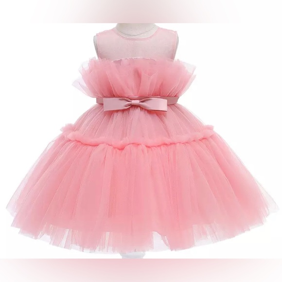 Girl wedding flower girl birthday party Christmas gift princess dress - Picture 3 of 11